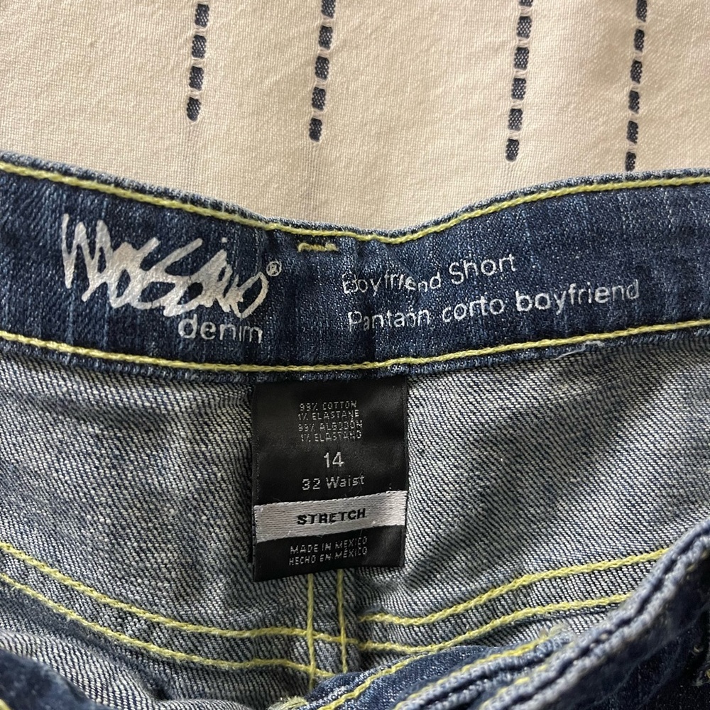 Boyfriend jean shorts, size 14 - Picture 3 of 3